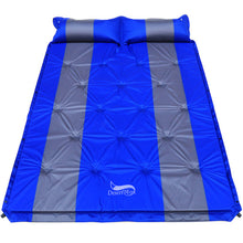 Load image into Gallery viewer, Desert&amp;Fox 2 Person Air Mattress Self-inflating Tent Sleeping Mat Attached Air Pillow Inflatable Camping Sleeping Mattress Pad
