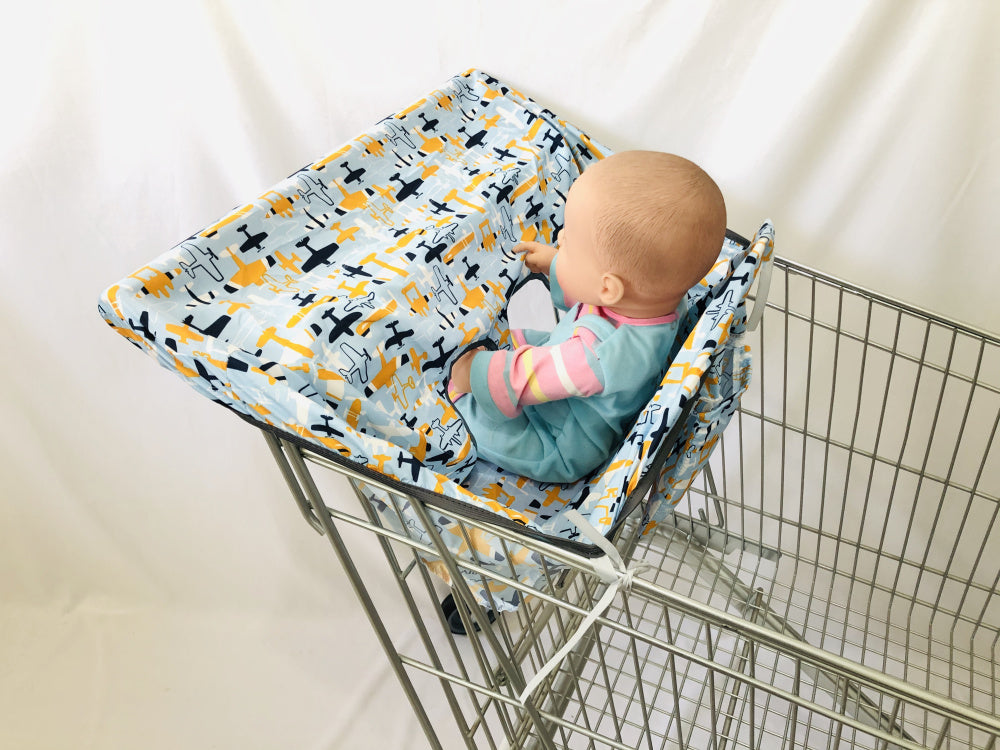 Shopping cart cover sales with cushion