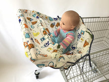 Load image into Gallery viewer, Infant supermarket grocery shopping cart cover baby seat Pad anti-dirty cover Kids Traveling Seat Cushion No dirty  portable
