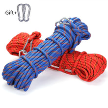 Load image into Gallery viewer, polyester Professional Rock 10M Climbing Rope Outdoor Hiking Accessories 10mm Diameter 3KN High Strength Cord Safety Rope
