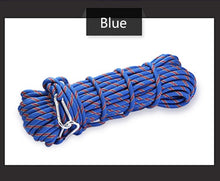 Load image into Gallery viewer, polyester Professional Rock 10M Climbing Rope Outdoor Hiking Accessories 10mm Diameter 3KN High Strength Cord Safety Rope
