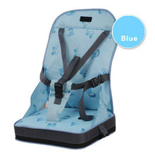 Load image into Gallery viewer, Fashion Baby Portable Booster Dinner Chair Oxford Water Proof Fabric Baby Chair Seat Safety Belt Feeding High Chair
