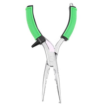 Load image into Gallery viewer, 1pcs High Carbon Steel Metal Fishing Split Ring Pliers Cutters Hook Remover Fishing Holder Tackle Pesca Iscas Scissors Sheath

