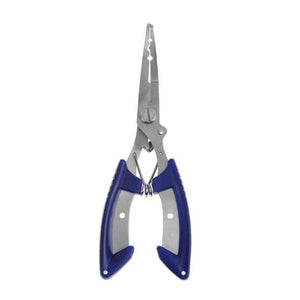 1pcs High Carbon Steel Metal Fishing Split Ring Pliers Cutters Hook Remover Fishing Holder Tackle Pesca Iscas Scissors Sheath