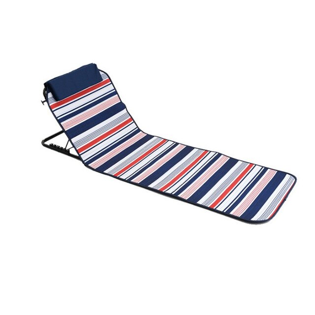 Outdoor portable folding sitting and lying dual-use chair,, fishing chair outdoor camping lunch break beach chair